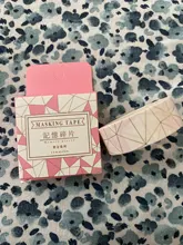 Washi Tape de cuenta manual, cinta de estampado en caliente rosa, patrón con brillo, cinta de enmascarar, cinta creativa de cuenta de mano diaria, 5M