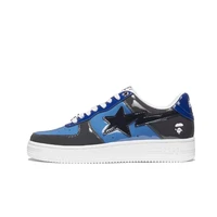 Blue patent leather
