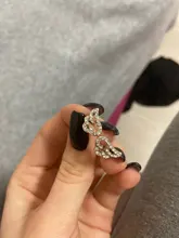 Color plata alas de Ángel anillo ajustable Micro Pave Zircon anillos para articulaciones para mujeres de moda anillos de apertura joyería de mujer regalo de amante