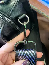 Bag Strap Hanger Handbag-Accessories Ornament Decorative Obag-Handle Colored-Belt Rainbow