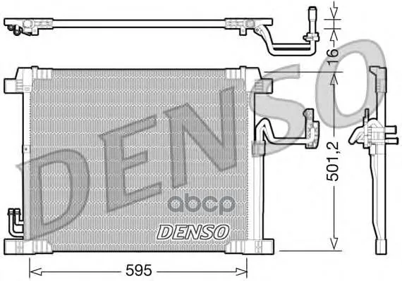 Радиатор Кондиционера Infiniti: Ex35 3.5 I 10.08-12.10 Denso арт. DCN46012