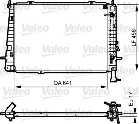 Радиатор Kia Sportage 2.0 04-10 VALEO 735563