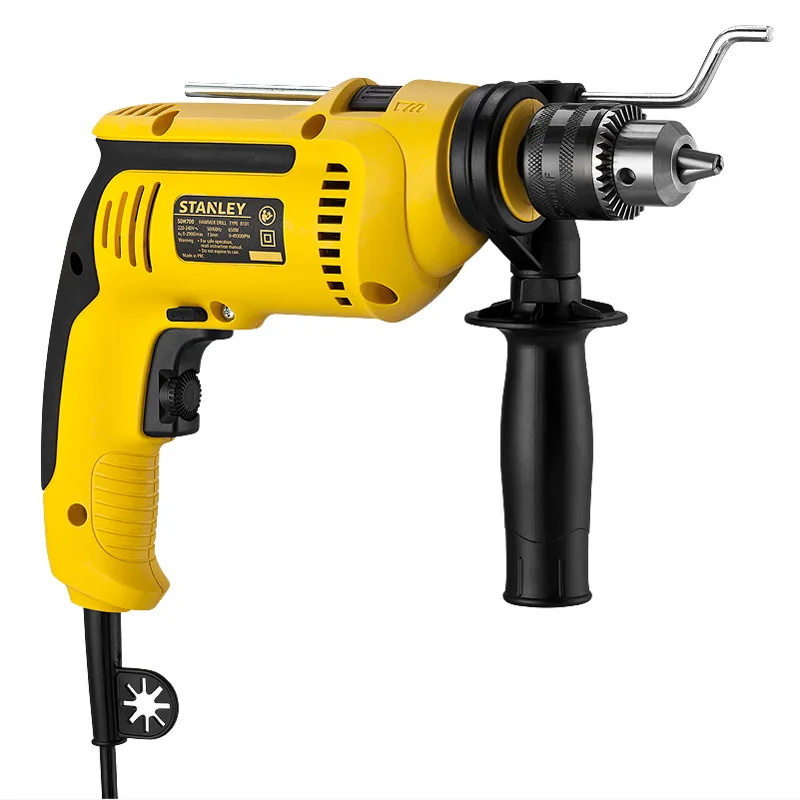 Дрель ударная Stanley SDH700(Мощность 700 Вт, ключевой патрон, реверс, регулировка скорости