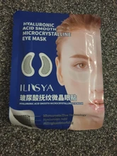 Parche ocular de microagujas para eliminación de arrugas finas, ácido hialurónico, mascarilla para ojos, ojeras, hinchazón, almohadillas para los ojos, 1 par