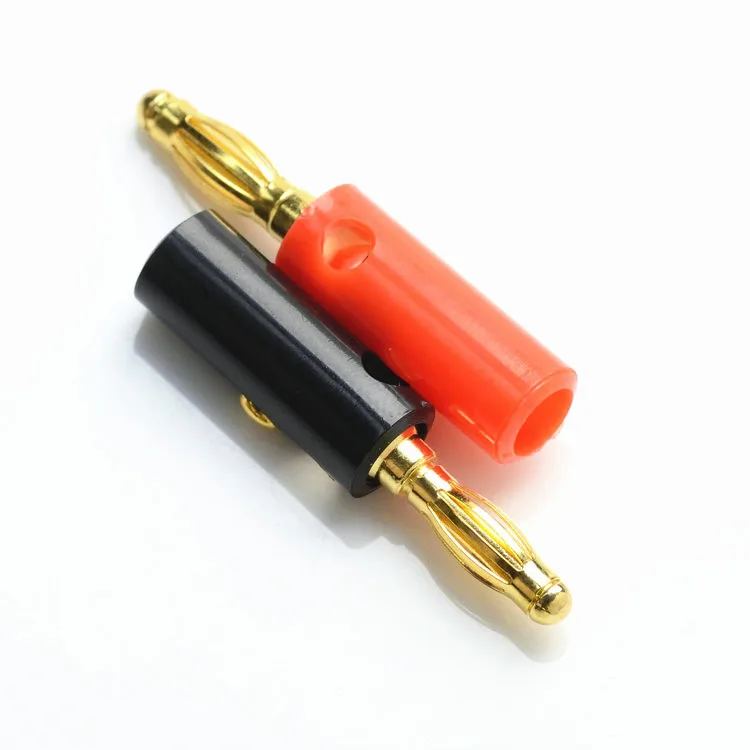 

1pair 4mm Connector Banana Socket Adapter Extension Coupler ABS Terminal Gold Plated Banana Jack Socket Binding Post