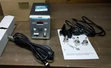 Pistola de aire caliente 858D, estación de soldadura 2 en 1, 700W, 110V, 220V, BGA refundido, SMD, SMT, herramienta de reparación de soldadura, pistola de calor, LED Digital