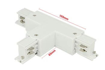 

Joint connector T shape White color for bar track system phase CB40103