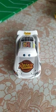 Disney Pixar-Coche de juguete de Cars 3 para niños, vehículo de aleación fundido a presión, Rayo McQueen, Jackson Storm Ramirez 1:55, n. ° 95