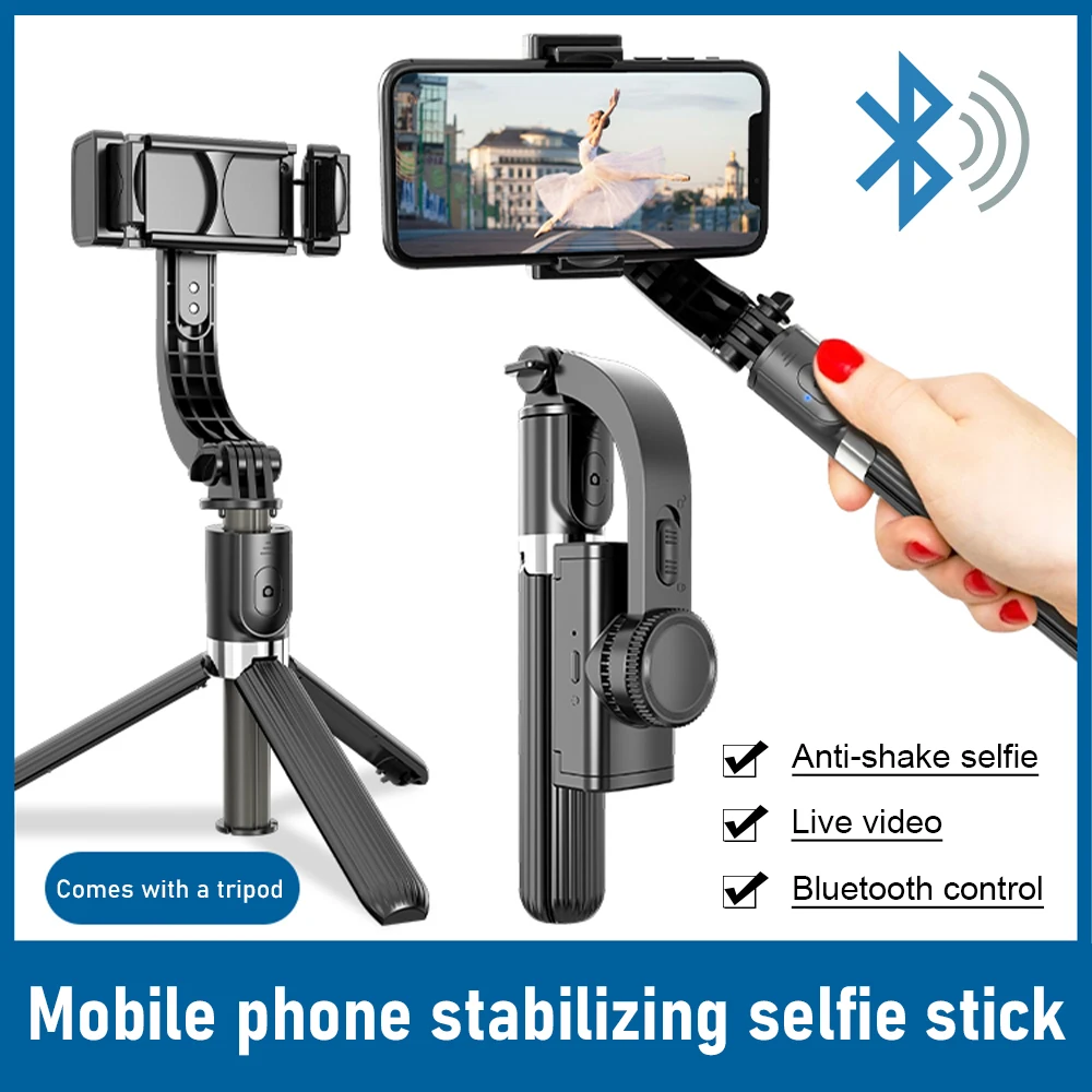 Estabilizador de teléfono Universal con Bluetooth, palo de Selfie Vlog en directo