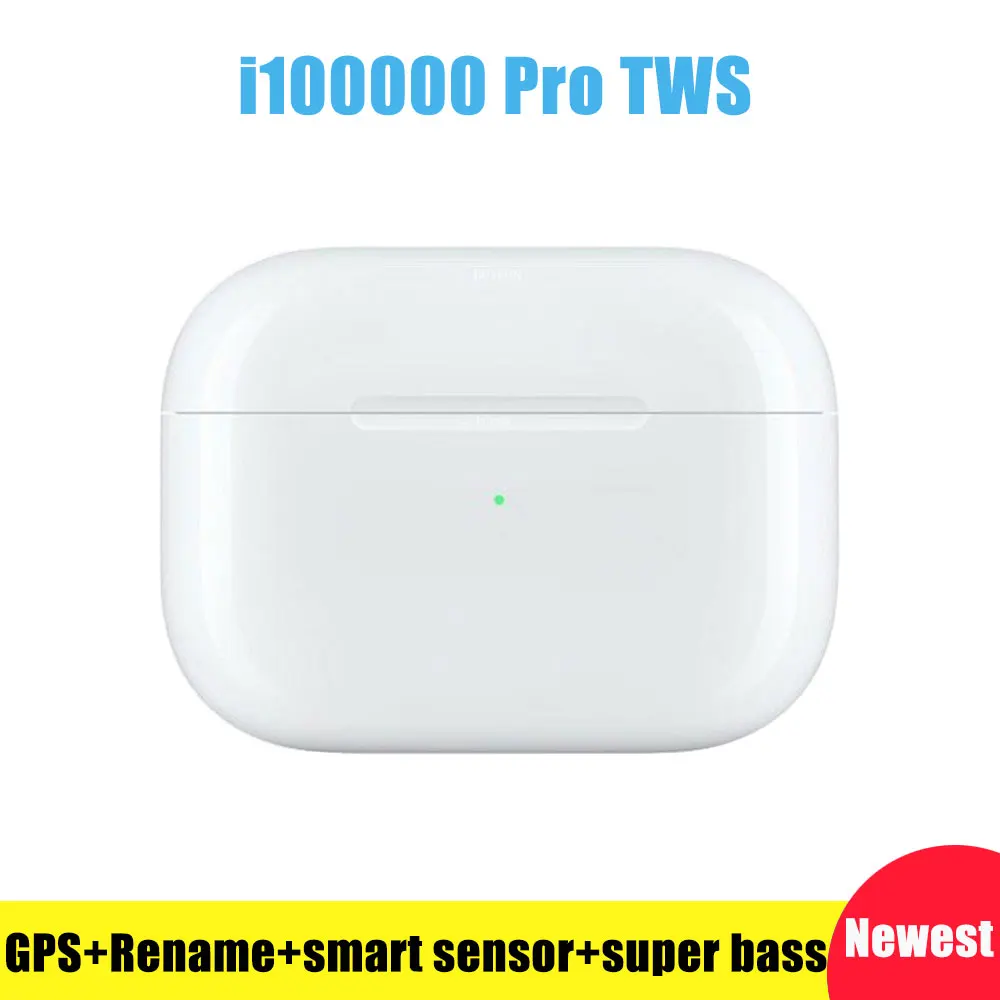 

i100000 Pro TWS 1:1 GPS Rename Bluetooth 8D Sound Wireless earphone Smart Sensor Earbuds with Mic pk i500 i200 i100000 i90000
