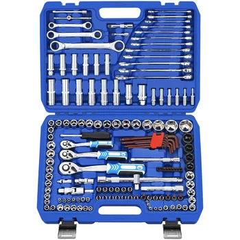 

SATAGOOD Tool kit 150 items Tools Hand tool kit auto repair tool hand tool car tool tool kit for car auto tool head set tool set