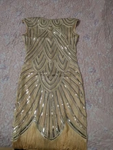 Summer Women Dress 1920s-Flapper-Dress Sequin-Fringe Party-Midi Great-Gatsby Sleeve O-Neck