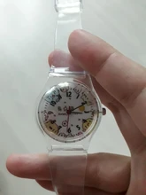 2020 nueva moda fresca pequeña y Simple lindo de los niños de dibujos animados Digital transparente correa de reloj de las chicas electrónica reloj de cuarzo