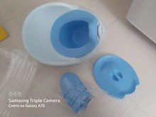 Orinal portátil para bebé, asiento de inodoro, tazón, olla bonita, sartén de entrenamiento de plástico para niño y niña, inodoro con respaldo cómodo