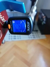 Guitar Tuner Chromatic Bass Ukulele Rotatable Black for Acoustic Lcd-Display