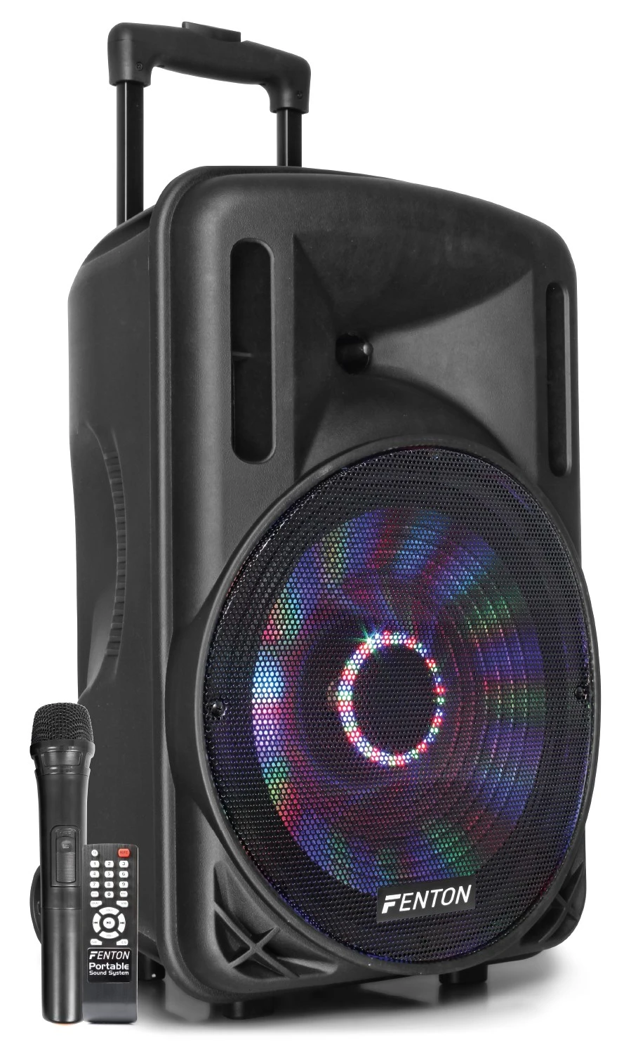 Plons Peuter Uitsluiting Fenton Ft12led 12 "700w Portable Speaker With Battery, Bluetooth, Mp3/usb,  Led Lights, Microphone, Remote Control, Ref.170.092 - Speakers - AliExpress