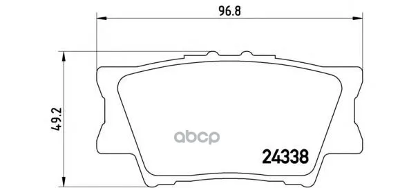 Колодки Тормозные Toyota Rav 4 06/Camry 2.4/3.5 06 Задние Brembo P83089 Brembo арт. P83089