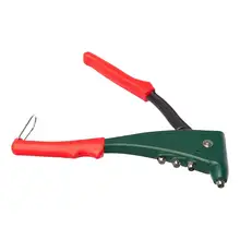 Заклепочник KRAFTOOL 31173-H6(Размер заклепок 2,4-4,8 мм, 4 насадки, фиксирующая скоба, кейс