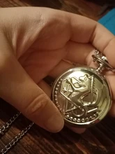 Reloj de bolsillo Vintage para Cosplay, con colgante de collar de cadena, regalo de Anime para niños, Fob, de bolsillo