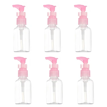 

6 Pcs 100 /50 ml Travel Transparent Plastic Perfume Atomizer Small Mini Empty Spray Refillable Bottle Cosmetic Sample Containe