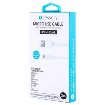 

Icessory USB to micro USB 2,0 m biancoI.CESSORY3.97
