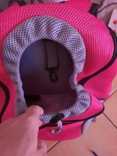 Al aire libre viajes de mascotas de doble bolsa de hombro portátil de viaje mochila al aire libre bolsa de transporte perro mascota frente perro bolsa de malla de mochila de la cabeza