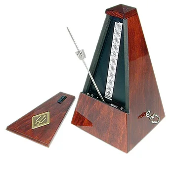 

801 Maelzel Metronome mechanical, wooden case, no call, Wittner