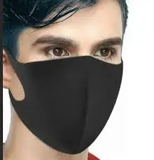 

1Pcs Mouth Face Mask Black Cotton Blend Anti Dust And nose protection k-POP mask fashion reusable masks for man woman