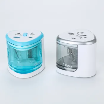 

Colors Pencil Sharpener Electric Pencil Sharpener Two-hole Electric Sharpener Stationery Home Office School Supplies For