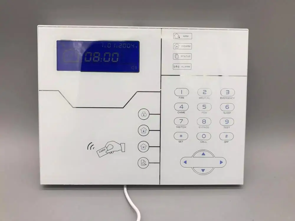 Фокусировка английская или французская Голосовая подсказка RJ45 Ethernet TCP IP сигнализация GSM сигнализация WebIE и приложение управление Умный дом Охранная сигнализация