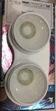 MOONZI verde anual lente de contacto de lentes de contacto para los ojos pequeña hermosa alumno 2 unids/par grado de miopía receta