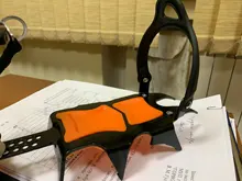 Shoe Crampons Grippers Climbing-Gear Mountaineering Snow Traction-Device Anti-Skid 12-Teeth