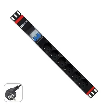 

Schuko 19" 6 Way Multi-socket Adapter WP WPN-PDU-G02-06