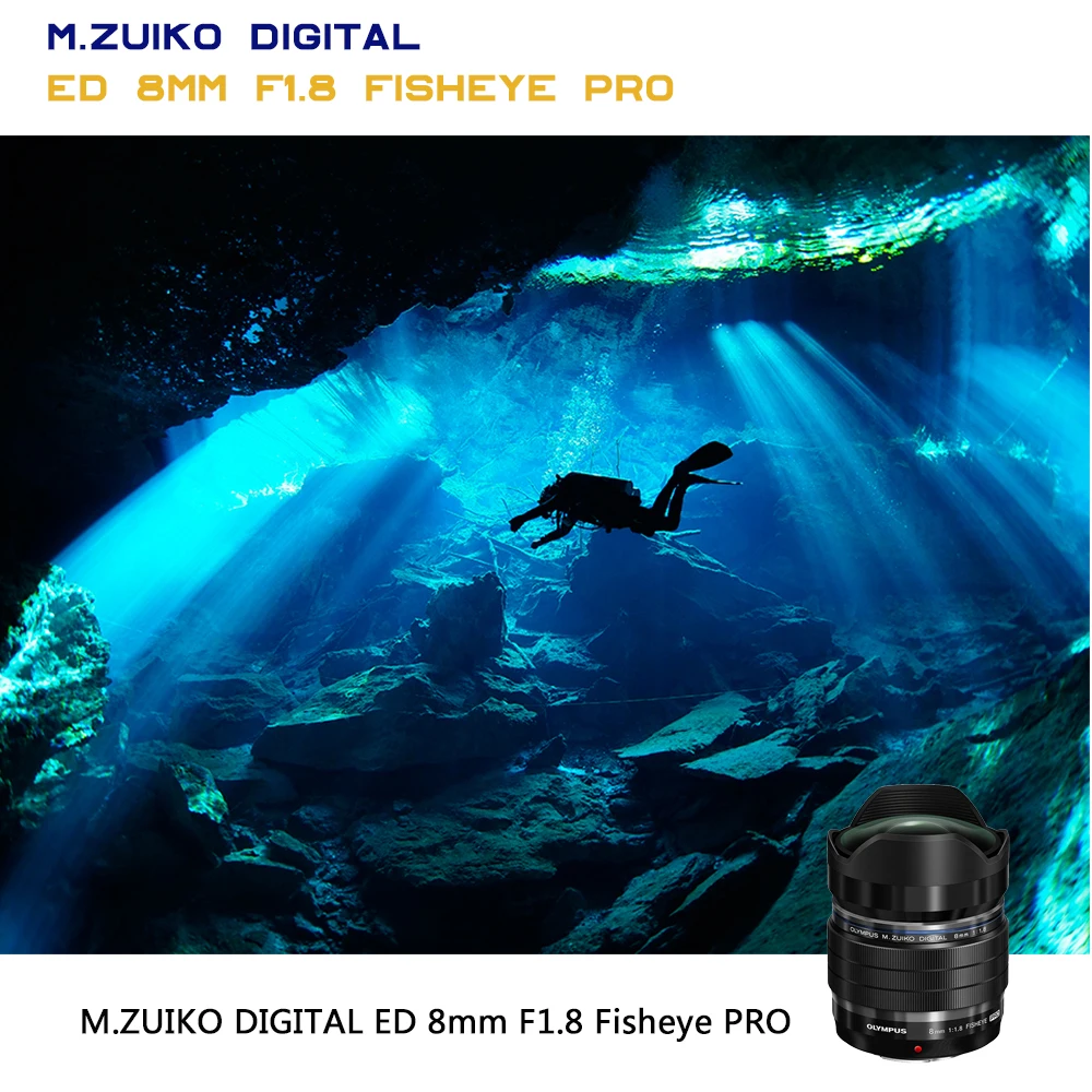 Сменный объектив Olympus M. ZUIKO DIGITAL ED 8mm F1.8 рыбий глаз PRO