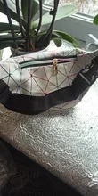 Geestock-riñonera holográfica con purpurina para mujer, bolsa impermeable con cinturón geométrico, a la moda, con láser, para teléfono