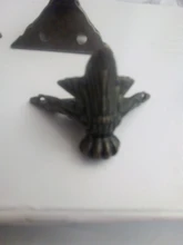 NAIERDI-caja de madera antigua para pies, Protector de esquina de pierna, triángulo rota tallada, soporte decorativo para muebles, 40x30mm, 4 Uds.