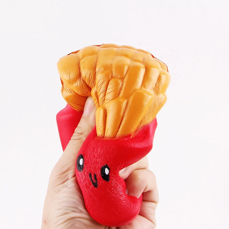 New Fashion Jumbo Slow Rising Squishy Toys Popcorn Fries Straw Cup Fast Food Stress Reliever Toys for children In Gags Toys 1PCS