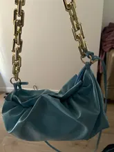 Bolso de cuero suave para mujer, bolsa nube, de un solo hombro, cruzado, de lujo, para el día