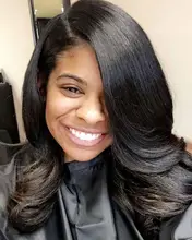 Bob corto-Peluca de cabello humano ondulado de 4x4 para mujer, postizo de malla con división 13x1, pelo Remy brasileño predespuntado