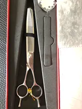 Fenice-Tijeras profesionales de peluquería para perros, tijeras de adelgazamiento curvado para cara y cuerpo, 7,0/7,5 pulgadas, JP 440C, alta calidad