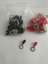 Ring Cable-Wire-Connector Insulated-Terminal Electrical-Crimp-Terminal 50PCS/100PCS RV2-6