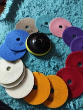 16 Uds almohadillas de pulido de diamante de 4 pulgadas 100mm húmedo/seco de piedra de granito de mármol pulido Uso de Set de discos