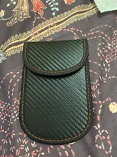 Caja bloqueadora de señal de llave de coche, Faraday Cage Fob Pouch, bolsa de bloqueo RFID sin llave