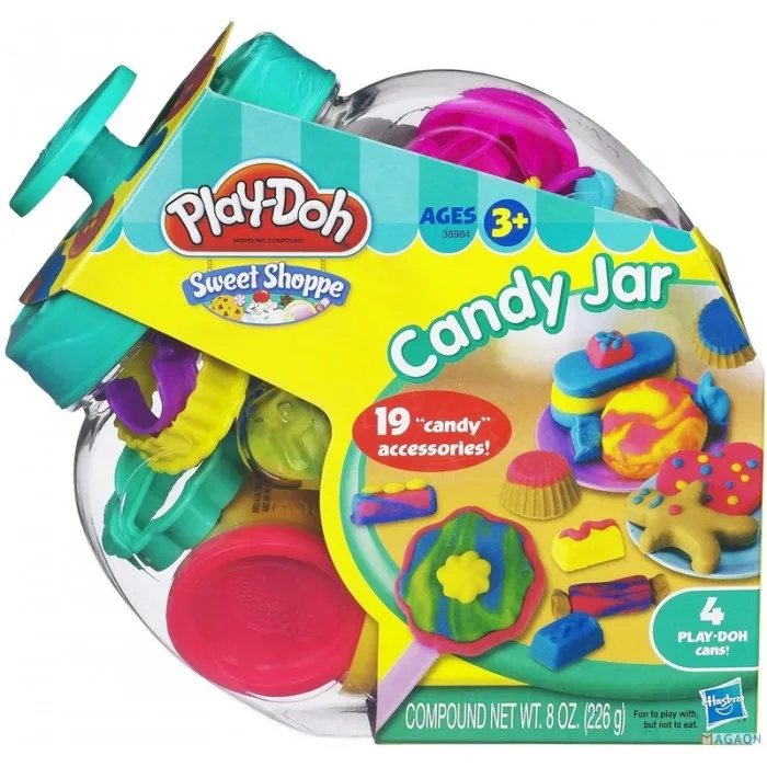 PLAY-DOH. Набор пластилина. Банка со сладостями