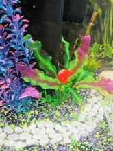 Fish-Tank-Decoration Aquarium Water-Grass Artificial Green New Plants Purple 37CM Viewing