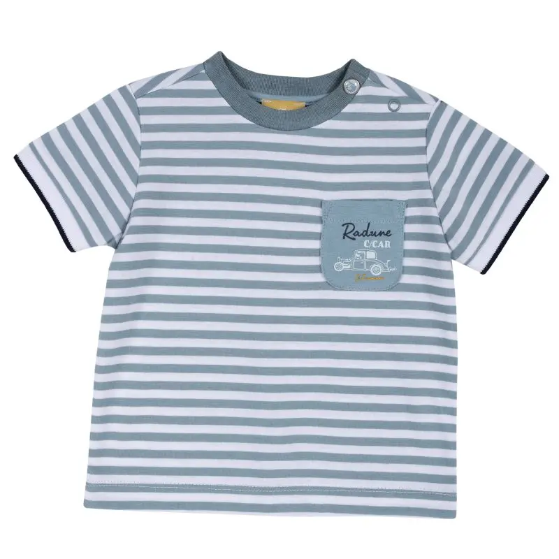 Chicco T-shirt size 092 White blue strip