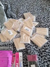 Hisopos de algodón y madera palo para limpieza de oídos de labios delineador de ojos tatuaje maquillaje cosméticos herramientas