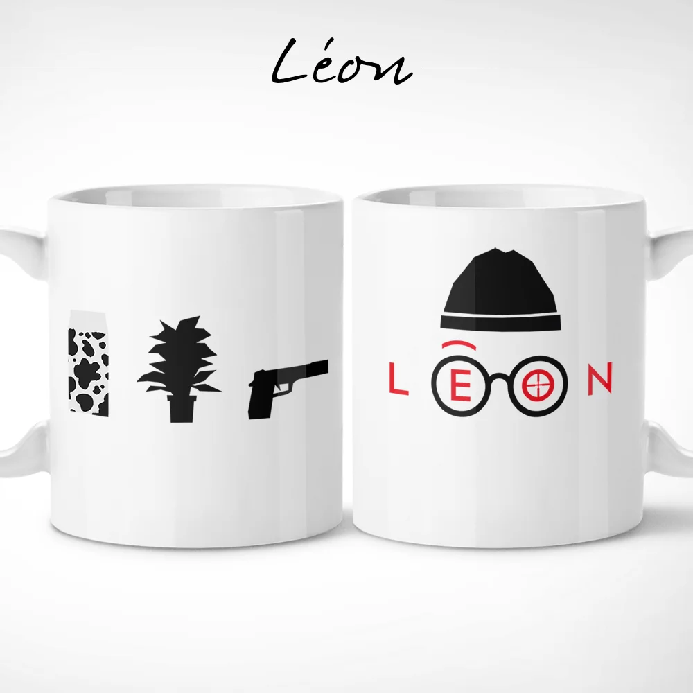 LÉON PICTOGRAM-кружка/Профессиональная кофейная чашка Жан Рено Матильда Натали