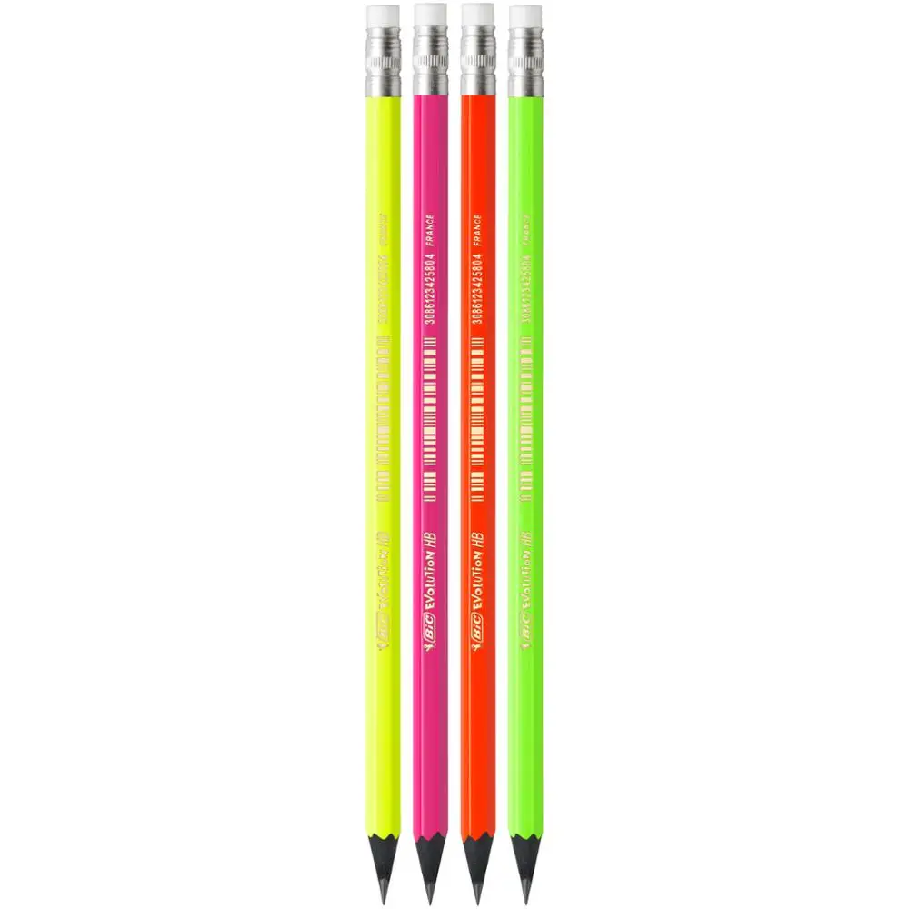 Набор чернографитовых карандашей+ ластик BIC