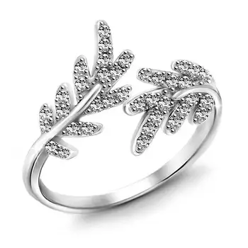 

Ring Sunduk of silver "feather" on the phalanx